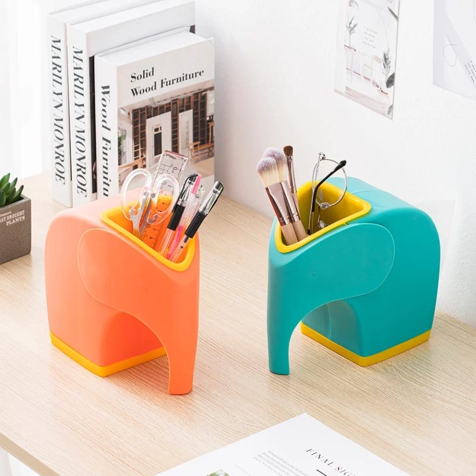 Model Elephant Pen Holder, Tissue Box Home Decoration For Living Room, Children's Desk Decor, Pen Holder Container for Bedroom Dressers, Multifunctional Tissue Box Cover Model Elephant Pen Holder, Tissue Box Home Decoration For Living Room, Children's Desk Decor, Pen Holder Container for Bedroom Dressers, Multifunctional Tissue Box Cover